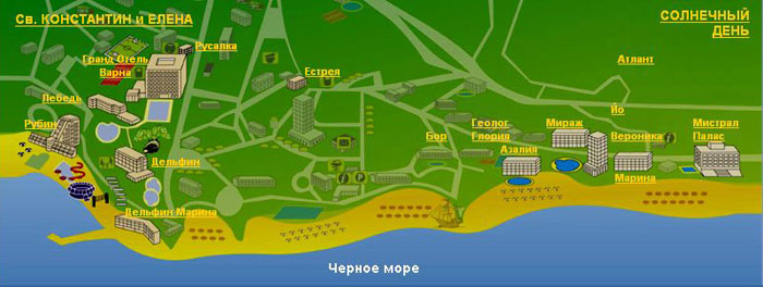 Карта Солнечный день  от "Илиан тур".