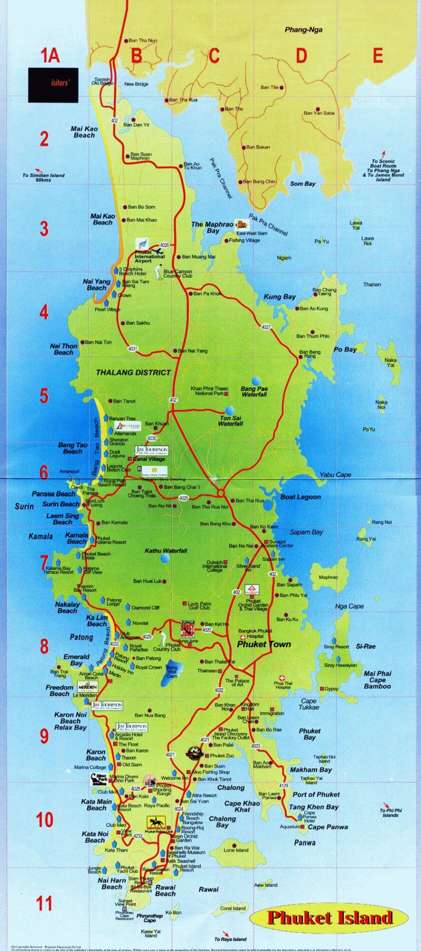 Карта Пхукета Пляжи Пхукета, Путевки на Пхукет отдых на Пхукете. Таиланд от Илиан тур